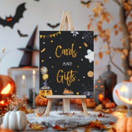 Póster Halloween Party Spooky Birthday Card and Gift Rótu