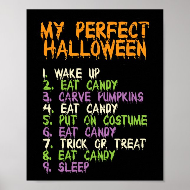Póster Halloween perfecto come Chicas de vándalos (Frente)