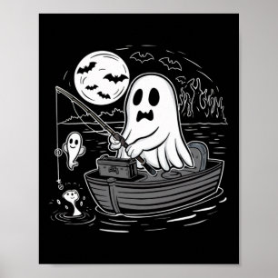 Póster Halloween Pesca Camisas Fantasmas Fis