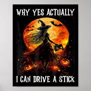 Póster Halloween Por Qué Sí Puedo Conducir A Una Mujer Pa
