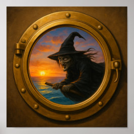 Póster Halloween Porthole Poster