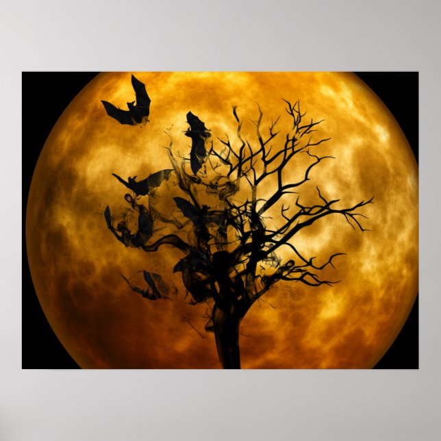 Póster Halloween Poster-Scary Bats (Frente)
