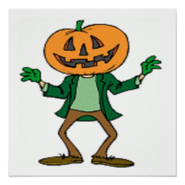 PÓSTER HALLOWEEN PUMPKIN HEAD (Anverso)