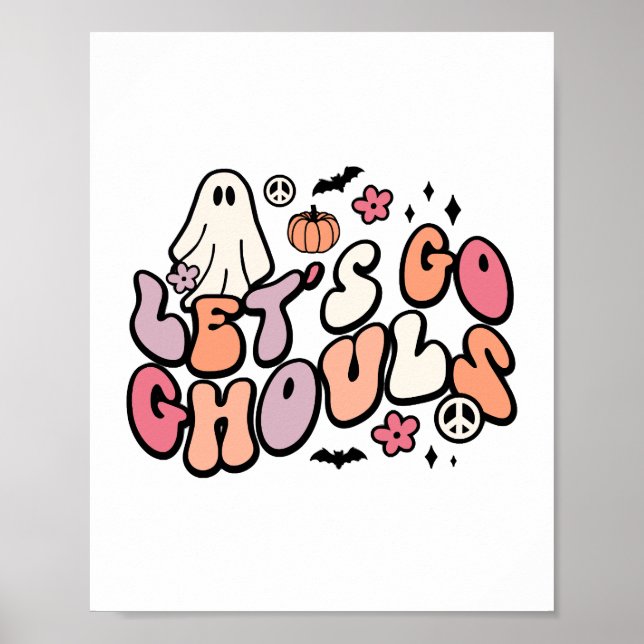 Póster Halloween retro (Frente)