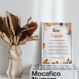 Póster Halloween Retro Groovy 1er cumpleaños Cápsula