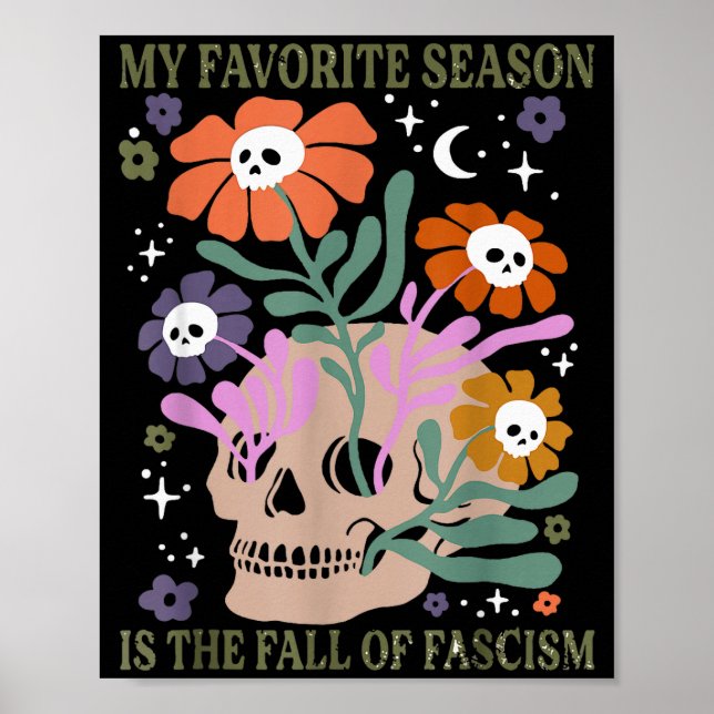 Póster Halloween Retro My Favorite Season Is The Fall Of  (Frente)