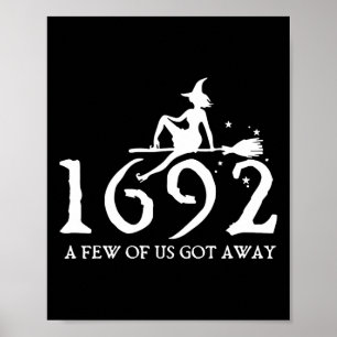 Póster Halloween Retro Salem Witch 1692 Algunos De Nosotr