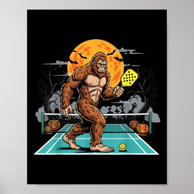 Póster Halloween Sasquatch Ckleball Bigfoot Soky Moon  (Frente)