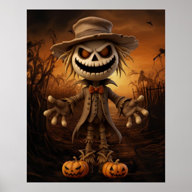 Póster Halloween Scarecrow Poster (Frente)