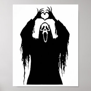 Póster Halloween Scary Face Horror Poster