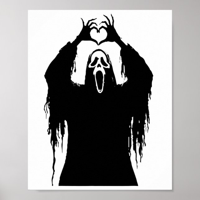 Póster Halloween Scary Face Horror Poster (Frente)