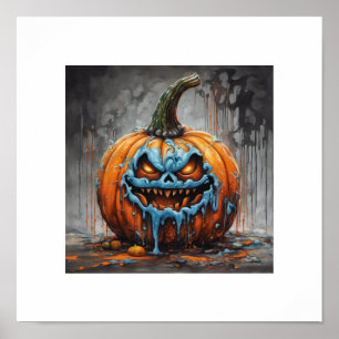 Póster Halloween Scary Pumpkin Poster