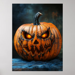 Póster Halloween Scary Pumpkin Poster
