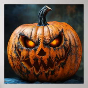 Póster Halloween Scary Pumpkin Poster