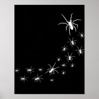 Póster Halloween Scary Spider | Idea de regalo de Araña L