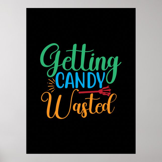 Póster Halloween se está perdiendo el cumpleaños de Candy (Frente)