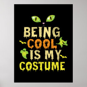 Póster Halloween Ser Guay Es Mi Costumbre Cumpleaños