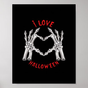 Póster Halloween Skeletal Manos Manos Divertidas divertid