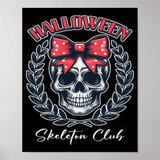 Póster Halloween Skeleton Club