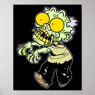Póster Halloween Skeleton Collect Zombie de disfraces lúd