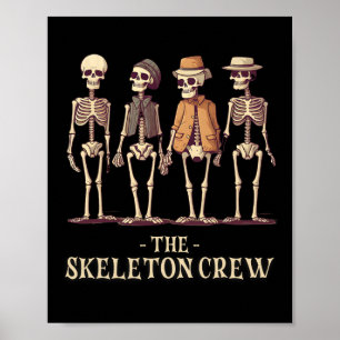 Póster Halloween Skeleton Crew