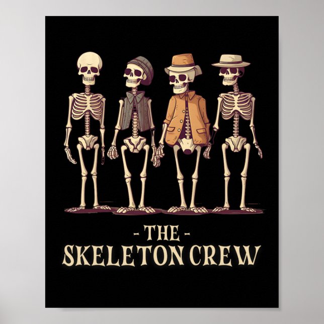 Póster Halloween Skeleton Crew (Frente)