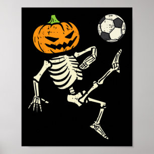 Póster Halloween Skeleton Football Costume Boy Kid