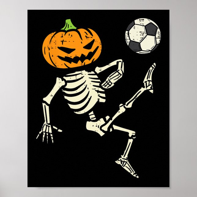 Póster Halloween Skeleton Football Costume Boy Kid (Frente)