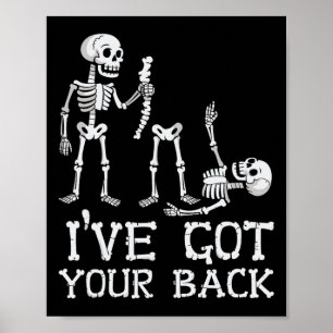 Póster Halloween Skeletons Tengo Tus Ck Costume Hombres Q