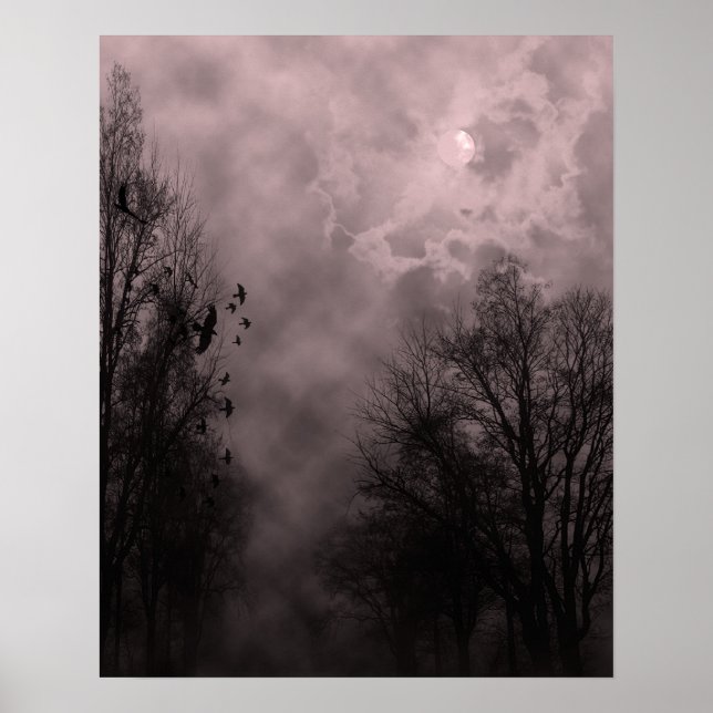 Póster Halloween Sky con Ravens Red Mist Poster (Frente)