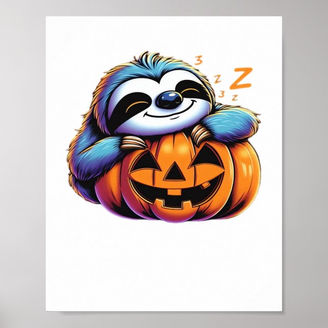 Póster Halloween Sloth Lover Costume camiseta esencial (Frente)