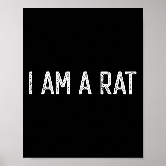 Póster Halloween soy un amante de Rat Fun Rats (Frente)