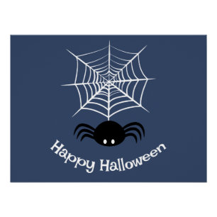 Póster Halloween Spider Web