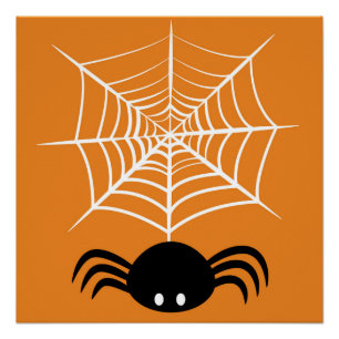 Póster Halloween Spider Web