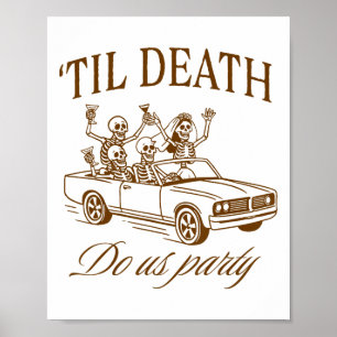 Póster Halloween Spooky Bachelorette Party hasta la muert