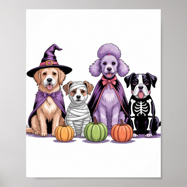 Póster Halloween Squad Dog (Frente)