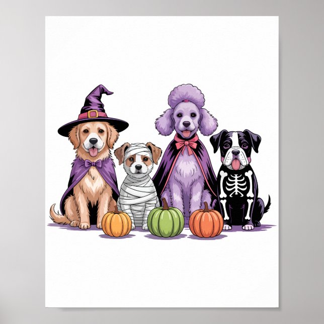 Póster Halloween Squad Dog (Frente)