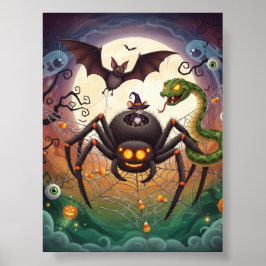Póster Halloween surrealista
