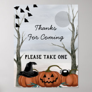 Póster Halloween Thanks For Coming, Halloween Party