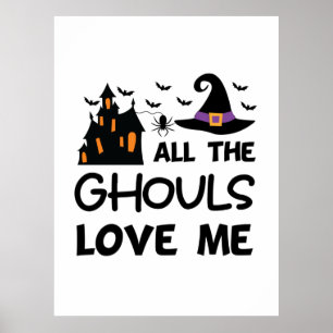 Póster Halloween Todos Los Hombres Me Aman Cumpleaños
