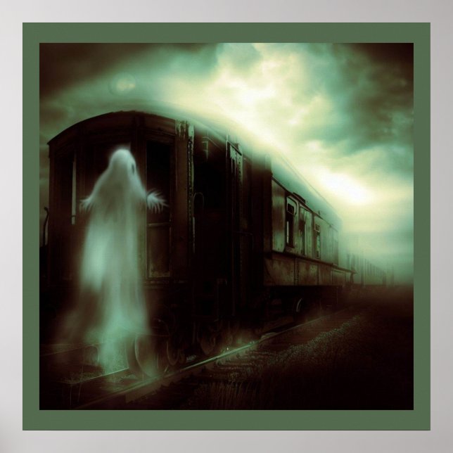Póster Halloween - Tren perseguido 1 (Frente)