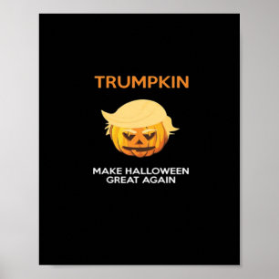Póster Halloween Trumpkin V4