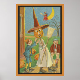 Póster Halloween vintage