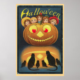 Póster Halloween vintage