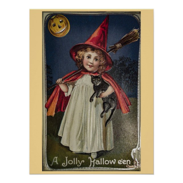 Póster Halloween vintage (Anverso)