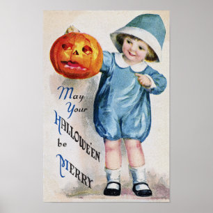 Póster Halloween Vintage Art Poster
