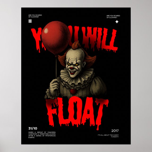 Póster Halloween Vintage Spooky  (Frente)