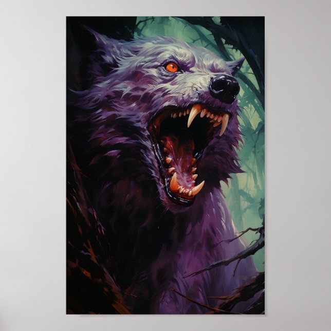 Póster Halloween Werewolf (Frente)