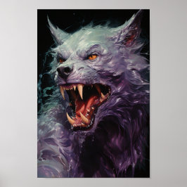 Póster Halloween Werewolf
