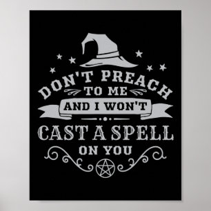 Póster Halloween Wicca Witchcraft Pagan Wiccan Wiccan Wom